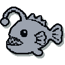 Anglerfish pixel art